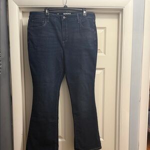 Sonoma Dark Blue Flare Jeans